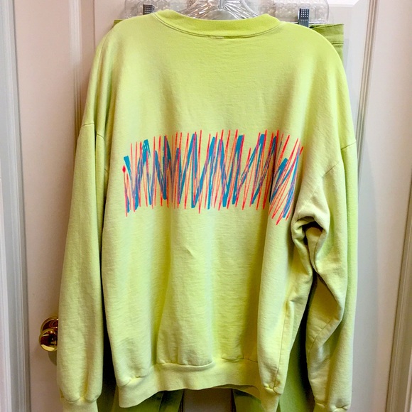 “Gotcha” Neon Sweatshirt Vintage 90’s - Picture 3 of 6